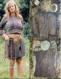 The Egtved Girl lived approximately 3,400 years ago in the Bronze Age. She  was approximately 16-18 years old when she died and was buried in Egtved in  Denmark. The picture on the