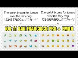 Ios 11 Font For Android Ttf San Francisco Pro Emoji Youtube