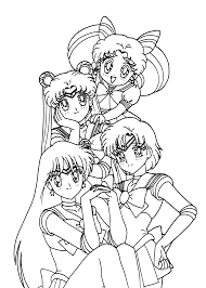 Bff coloring pages, free online games, videos for kids, reading. Https Coloring 4kids Com Sailor Moon Friends Coloring Pages For Kids Printable Free