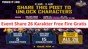 Mudahnya, karakter yang digunakan akan kelihatan saat dimainkan. Bocoran Karakter Gratis Free Fire Di Event Share Ff Esportsku