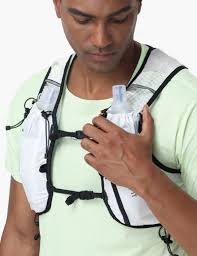 Haimont Chaleco Unisex Ultra 10L para Correr en Senderos en Blanco