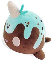 Tasty Peach Nomwhal Mint Chip Plush Kawaii Toys Kawaii Plushies Kawaii Plush