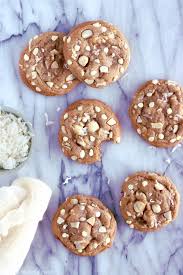 White Chocolate Coconut Macadamia Nut Cookies Del S Cooking Twist Recipe Cranberry Cookies Recipes Macadamia Nut Cookies Chocolate Coconut