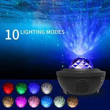 Led Galaxy Projector Light Starry Ocean Night Lamp Star Sky Cosmos Night Light Ebay