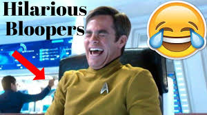Star Trek Hilarious Bloopers 2009 2016 Ft Chris Pine Benedict Cumbe Star Trek Funny Star Trek Bloopers Star Trek Movies