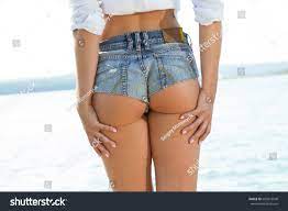 Slender Girl Short Shorts On Pier Stock Photo 683018548 