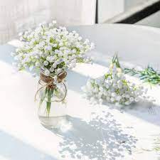 Baby S Breath Bouquet In 2021 Wedding Centerpieces Wedding Table Centerpieces Artificial Flowers