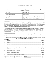 Definition & regulation in u.s. Decommissioning Of Laboratories Or Equipment Used With Chemical