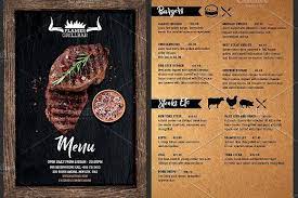 Steak Grill Food Menu Template Food Menu Template How To Grill Steak Menu Restaurant