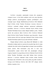 38 jp x 45 menit strategi pembelajaran sumber kompetensi materi pokok metode alokasi waktu soft belajar. Contoh Dokumen 1 Kurikulum Ma Dokumen I Bab V