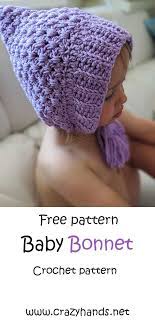 Crochet Baby Infant Pixie Hat Pattern Crazy Hands Knitting Baby Bonnet Crochet Pattern Crochet Baby Patterns Crochet Baby Hat Patterns