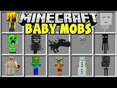 Minecraft Baby Mobs Mod Baby Creepers Baby Ender Dragons Baby Withers More Youtube In 2020 Baby Creeper Minecraft Create Minecraft Baby