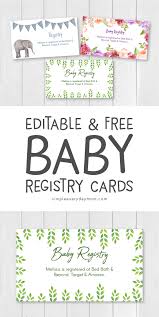 Free baby shower keepsake, advice for parents to be, woodland fox, instant download printable. Editable Free Printable Baby Registry Cards