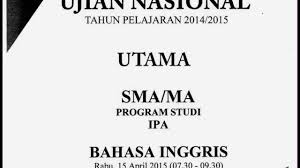 Soal Listening Bahasa Inggris Un Sma Dan Ma 2015 Dan Pembahasannya Youtube