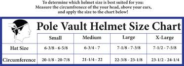 pole vault helmet chart anthem sports