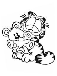 Enjoy printing and coloring online the best kizi free printable 2021 coloring pages for kids! Garfield Hug Pooky Bear Coloring Page Netart Coloring Home