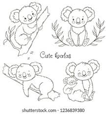 Bears are among the most iconic animals today. Super Cute Koala Bears Coloring Book Page For Childrens
