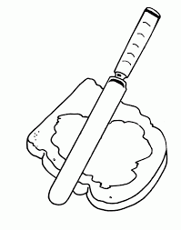 These pages can also be found as part of the kitchen theme basic set. Peanut Butter Jelly Sandwich Coloring Page Food Coloring Pages Coloring Home