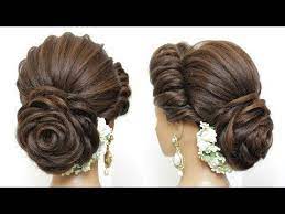 New Latest Hairstyle With Flower Bun Bridal Updo Hairstyles 2019 New Bridal Hairstyle Bun Hairstyles For Long Hair Bridal Hair Buns