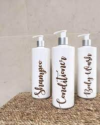 500ml white reusable plastic bathroom bottles. Mrs Hinch Bathroom Bottles White Reusable Plastic Bathroom Toiletry Bottles Shampoo Bottle Conditioner Bottle Soap Dispenser Bathroom Storage Refillable Bottles Eco Friendly Amazon Co Uk Handmade Products