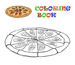 This pizza color sheet features tasmanian devil relishing his share of pizza. Pizza Coloring Page Stock Illustration Illustration Of Closeup 52718540