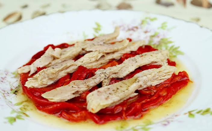Tuna Belly with Peppers