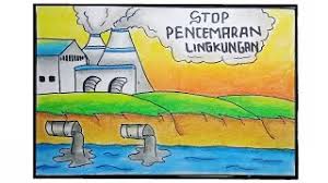 Kementerian pendidikan dan kebudayaan 2017. Cara Menggambar Poster Pencemaran Lingkungan Youtube