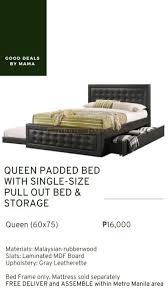 Choose from contactless same day delivery, drive up and more. Queen Bed With Storage Single Trundle Furniture Home Living Furniture Bed Frames Mattresses On Carousell