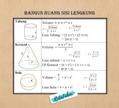 Berikut ini adalah rumus untuk mencari volume dan luas permukaan bola Uji Kompetensi 5 Bangun Ruang Sisi Lengkung Halaman 307 Brainly Masnurul