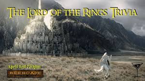 When you purchase through links on our. Lord Of The Rings Trivia May 10th 730pm Beercade Yeg Beercade