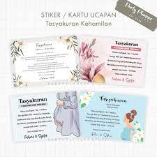 40 trend terbaru ucapan syukuran 7 bulanan kehamilan. Harga Kartu Ucapan 4 Bulanan Stiker Terbaru Agustus 2021 Biggo Indonesia