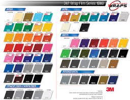 3m Vinyl Car Wrap Color Chart
