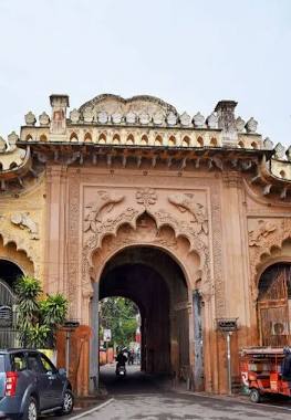 Akbari Gate: Entrance to Old Chowk, AI generated