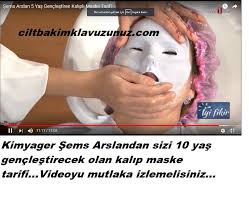 Sems Arslandan 5 Yas Genclestirecek Kalip Maske Homemade Skin Care Natural Mask Skin Care