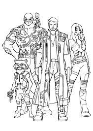 Guardians of Galaxy - Les Gardiens de la Galaxie Kids Coloring Pages