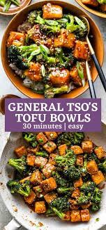 Better Than Takeout General Tso S Tofu 30 Mins Recipe In 2021 Tofu Recipes Healthy Cooking