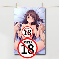 Sexy Nude Girl on the Bed Cartoon Canvas Painting Adult Anime Posters and  Prints Wall Art For Home Room Decor No Frame _ - AliExpress Mobile