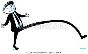 Big Step A Cartoon Businessman Takes A Really Big Step Forward Canstock