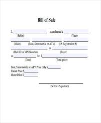 It is most often used for items of significant value while it is common to present a bill of sale in a digital format, you can also create this type of contractual agreement as a handwritten document on paper. Free 7 Sample Atv Bill Of Sale Forms In Pdf Ms Word