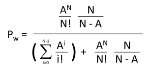 erlang c formula made simple with an easy worked example