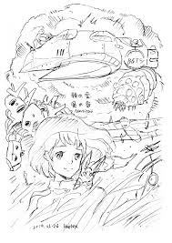 吉卜力動畫手稿展 插畫二創繪by hoelex浩理斯 風之谷 風の谷のナウシカ 這部是長大後才看過 劇情也更加適合比較思慮的大人們 畫這張速寫時還在抓感覺覺得表現上還再加強 劇情是描述在一個過去古文明曾遭受到毀滅的末世界中 一位叫做 娜烏西卡 少女的