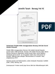 * potong sebagaimana yang sesuai. Dokumen Pindahmilik Tanah
