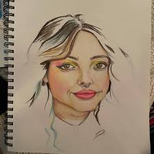 the drawing process ✨🪐 I forgot how much I enjoy realism and doing  portraits. I definitely want to do more. dm me if u want me to do one for u  :)