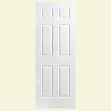 Masonite 24 In X 78 In Textured 6 Panel Hollow Core Primed Composite Interior Door Slab 438776 T Prehung Interior Doors White Interior Doors Doors Interior