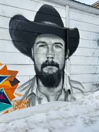 Murals of Shaunavon. Sorry cell phone quality.