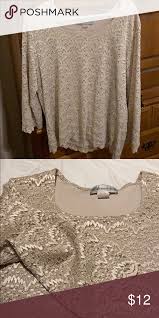 Champagne Lace Dressbarn Blouse In 2020 Selling Clothes Dress Barn Dresses Shopping Womens Dresses