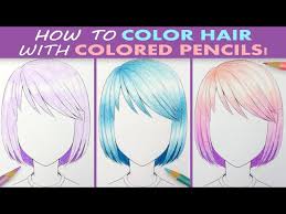 Erase around the edges of the hair to make it stand out more. Coloring Hair With Colored Pencils Anime Art Amino