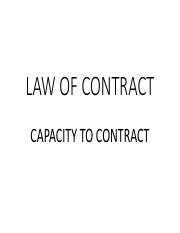 Check spelling or type a new query. Capacity To Contract Pdf Law Of Contract Capacity To Contract Introduction The Law Places Limitations Upon The Capacity Of Certain Persons To Make A Course Hero