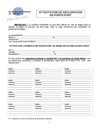 Attestation Porte Fort Remplissable Fill Online Printable Fillable Blank Pdffiller