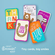 These cards retail at $4.99. Hallmark Introduces New Just Because Mini Greeting Cards Webwire